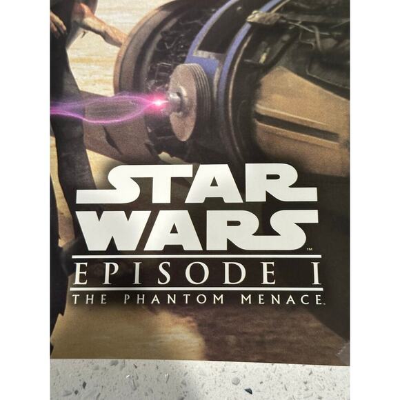 1999 VINTAGE STAR WARS EPISODE 1 PHANTOM MENACE POSTER 17X22 TACOBELL - Picture 2 of 5